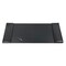 Dacasso Black Leather 34" x 20" Desk Mat with Folding Side Rails PR-1041 - alternate 1